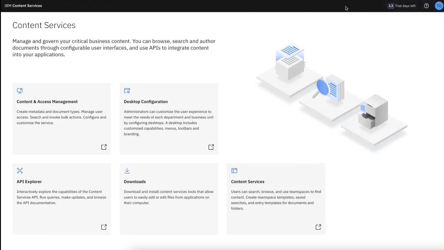 FileNet legacy homepage